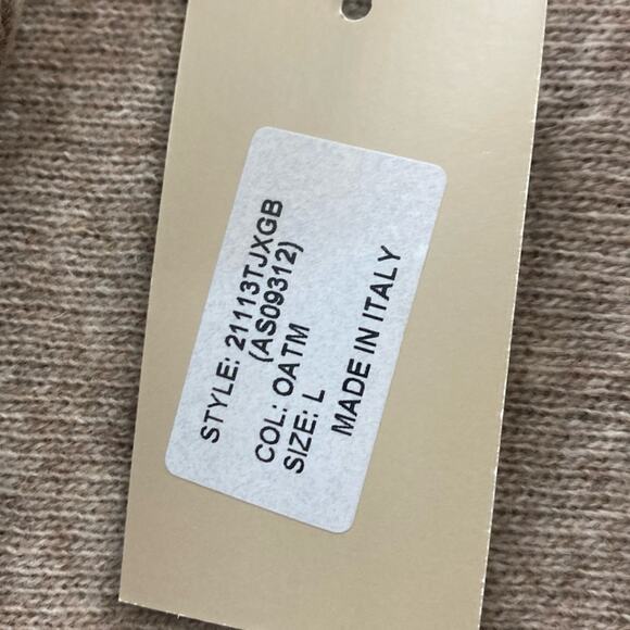 Chiaramente NWT women’s size L wool blend animal print cardigan sweater - Picture 2 of 8